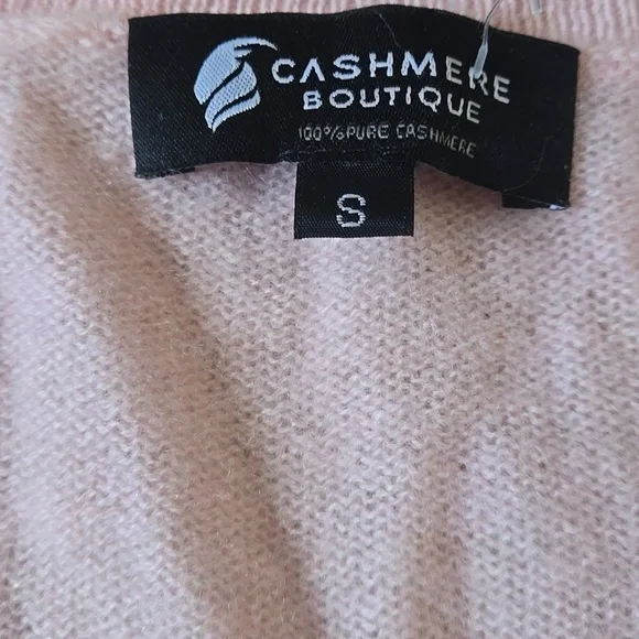 NWOT CASHMERE BOUTIQUE Oversized Cashmere Sweater Sz S - Picture 3 of 7